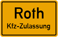 Zulassungsstelle Roth, Kennzeichen Roth Zulassungsstelle Roth