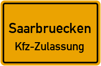 Zulassungsstelle Saarbrücken OT Halberg, Kennzeichen Saarbrücken Zulassungsstelle Saarbrücken