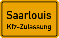 Zulassungsstelle Saarlouis, Kennzeichen Saarlouis Zulassungsstelle Saarlouis