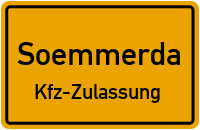 Zulassungsstelle Sömmerda, Kennzeichen SÖmmerda Zulassungsstelle SÖmmerda