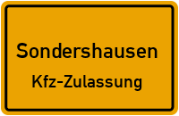 Zulassungsstelle Sondershausen, Kennzeichen Sondershausen Zulassungsstelle Sondershausen