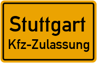 Zulassungsstelle Stuttgart, Kennzeichen Stuttgart Zulassungsstelle Stuttgart