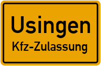 Zulassungsstelle Usingen, Kennzeichen Usingen Zulassungsstelle Usingen
