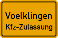 Zulassungsstelle Völklingen, Kennzeichen Völklingen Zulassungsstelle Völklingen