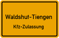 Zulassungsstelle Waldshut, Kennzeichen Waldshut Zulassungsstelle Waldshut