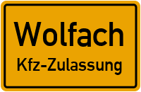 Zulassungsstelle Wolfach, Kennzeichen Wolfach Zulassungsstelle Wolfach