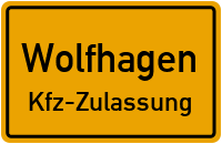 Zulassungsstelle Wolfhagen, Kennzeichen Wolfhagen Zulassungsstelle Wolfhagen