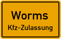 Zulassungsstelle Worms, Kennzeichen Worms Zulassungsstelle Worms