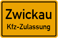 Zulassungsstelle Zwickau, Kennzeichen Zwickau Zulassungsstelle Zwickau